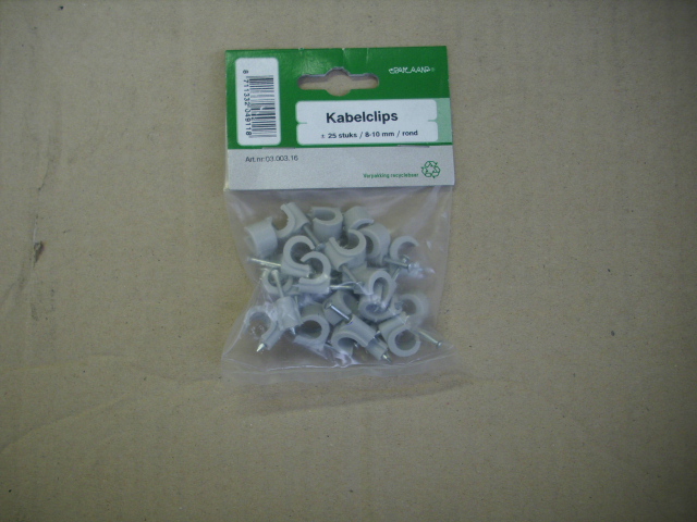 Kabelclips grijs 8-10mm